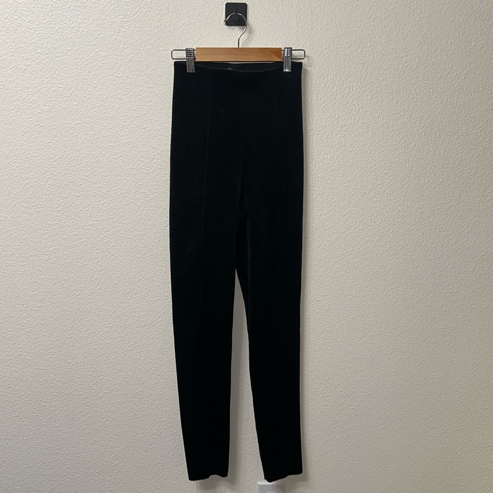 Faux suede pants